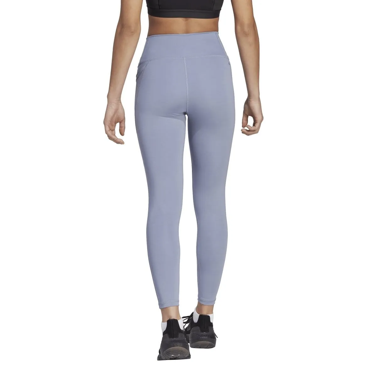ADIDAS DAMEN OPTIME STASH TASCHE HIGH-WAISTED 7/8 VIOLETT TIGHTS