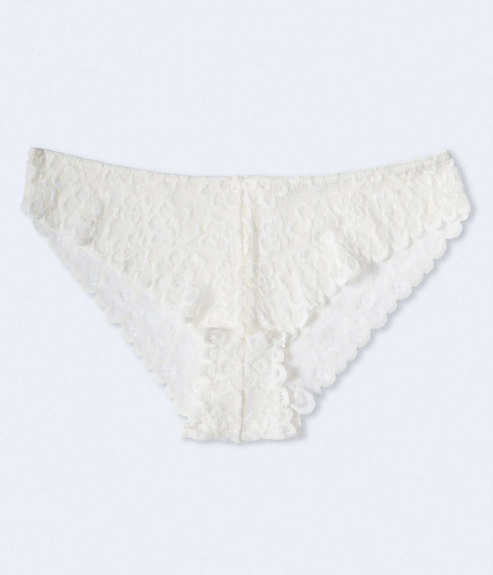 Aeropostale Damen Spitzen-Blumenmuster Cheeky - - Größe XL - Nylon - Teen Mode & Bekleidung Creme Aeropostale
