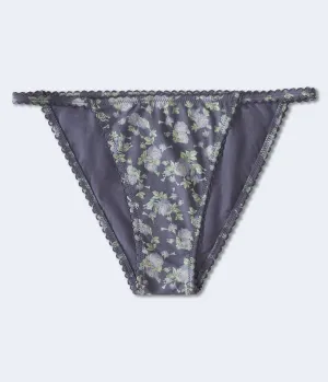 Aeropostale Damen Blumenmuster mit Schuppensaum Cheeky - Marineblau - Größe XL - Baumwolle - Teen Mode & Kleidung Blaue Nächte Aeropostale