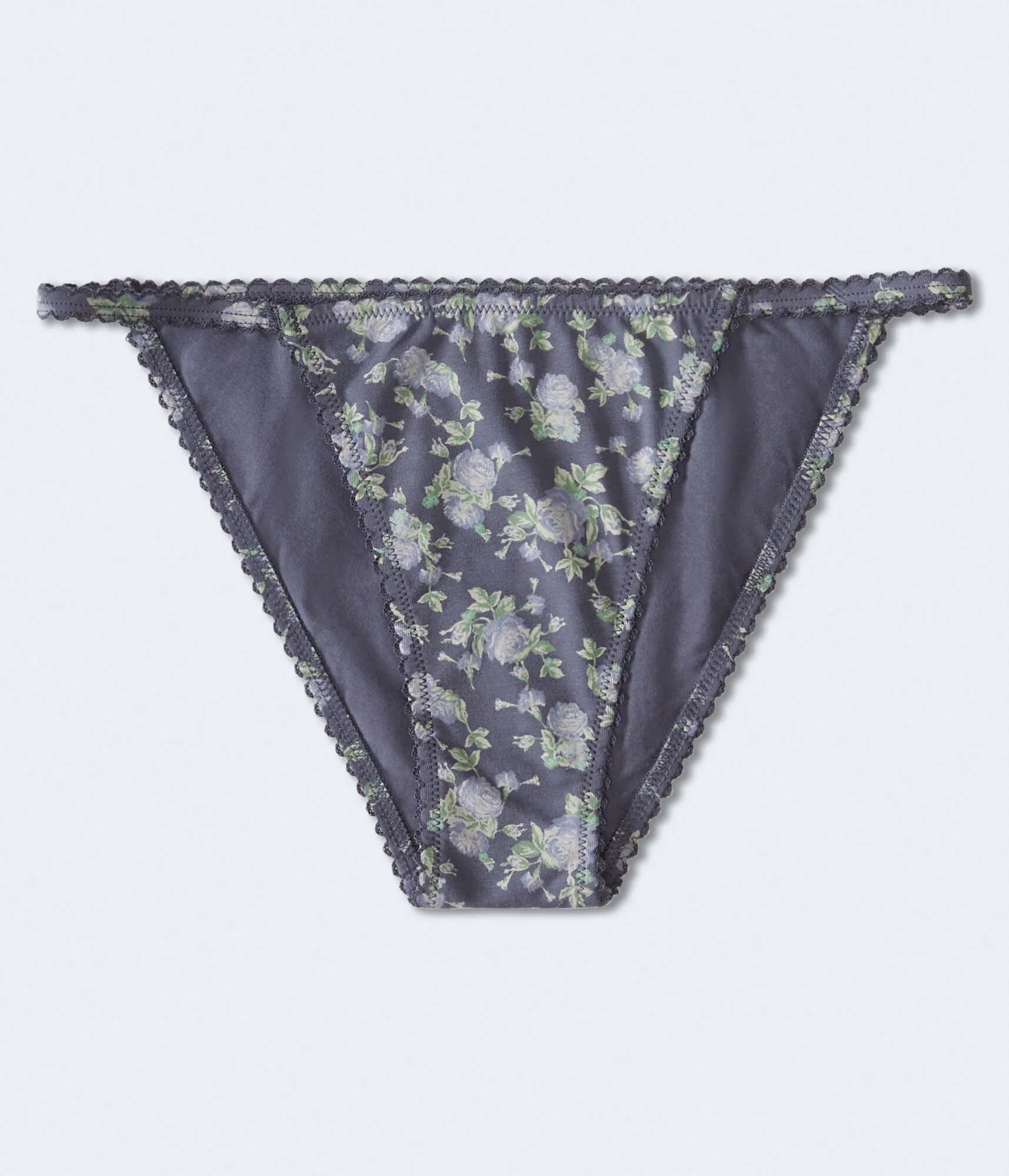 Aeropostale Damen Blumenmuster Ausschnitt Cheeky - Marineblau - Größe XL - Baumwolle - Teen Mode & Kleidung Blaue Nächte Aeropostale