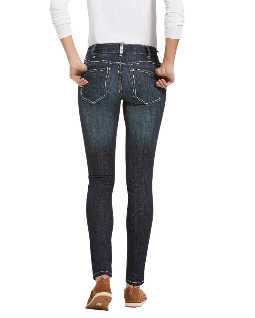 Ariat Damen Real Mid Rise Outseam Ella Skinny Jeans Ariat Kleidung