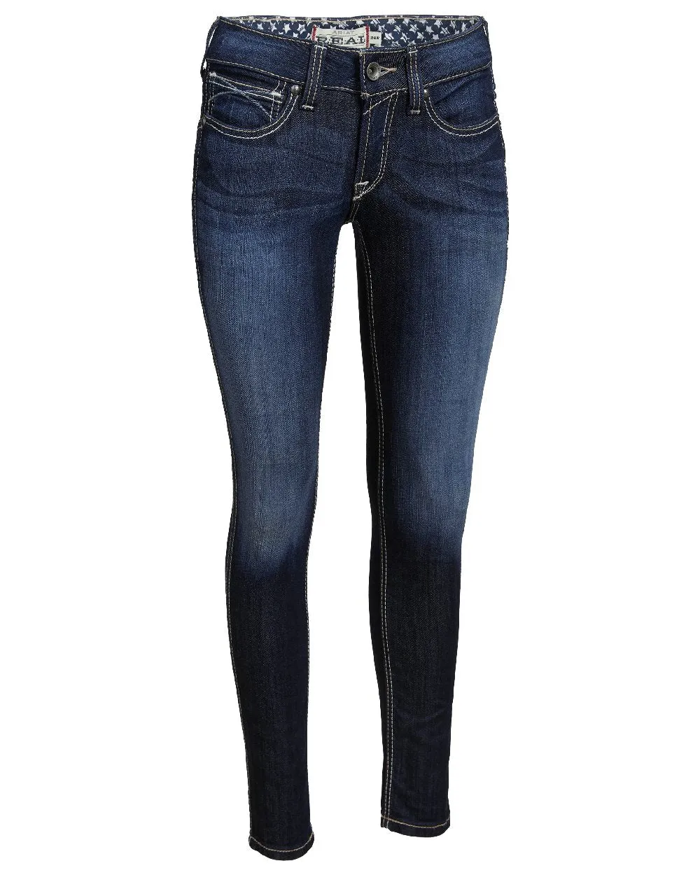 Ariat Damen Real Mid Rise Outseam Ella Skinny Jeans Ariat Kleidung