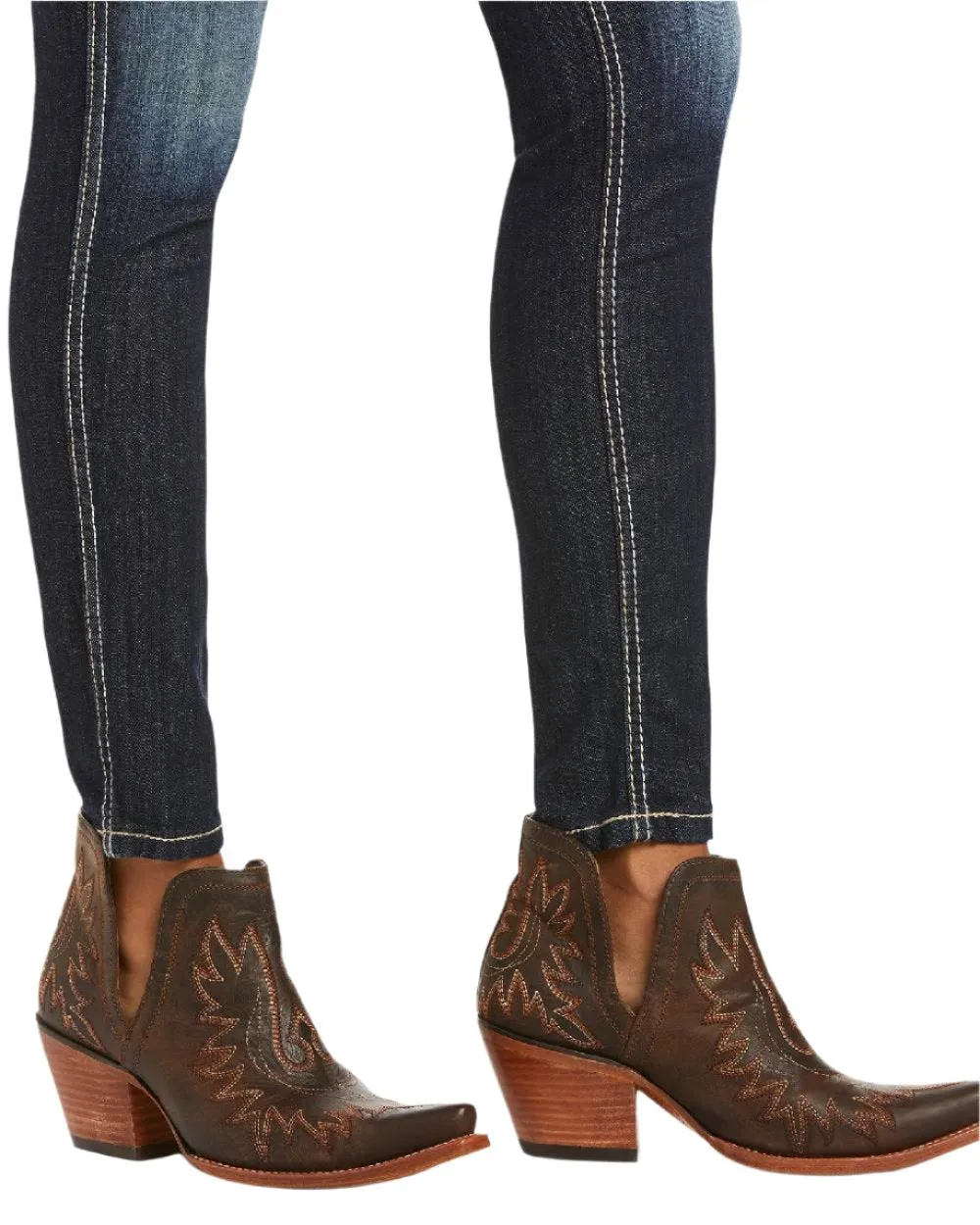 Ariat Damen Real Mid Rise Outseam Ella Skinny Jeans Ariat Kleidung
