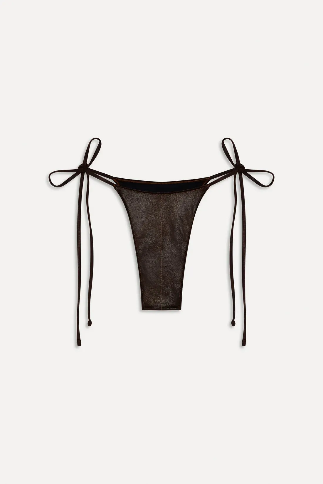 Bella Hadid x Frankies Göttlicher Leder-Bikini-Bottom