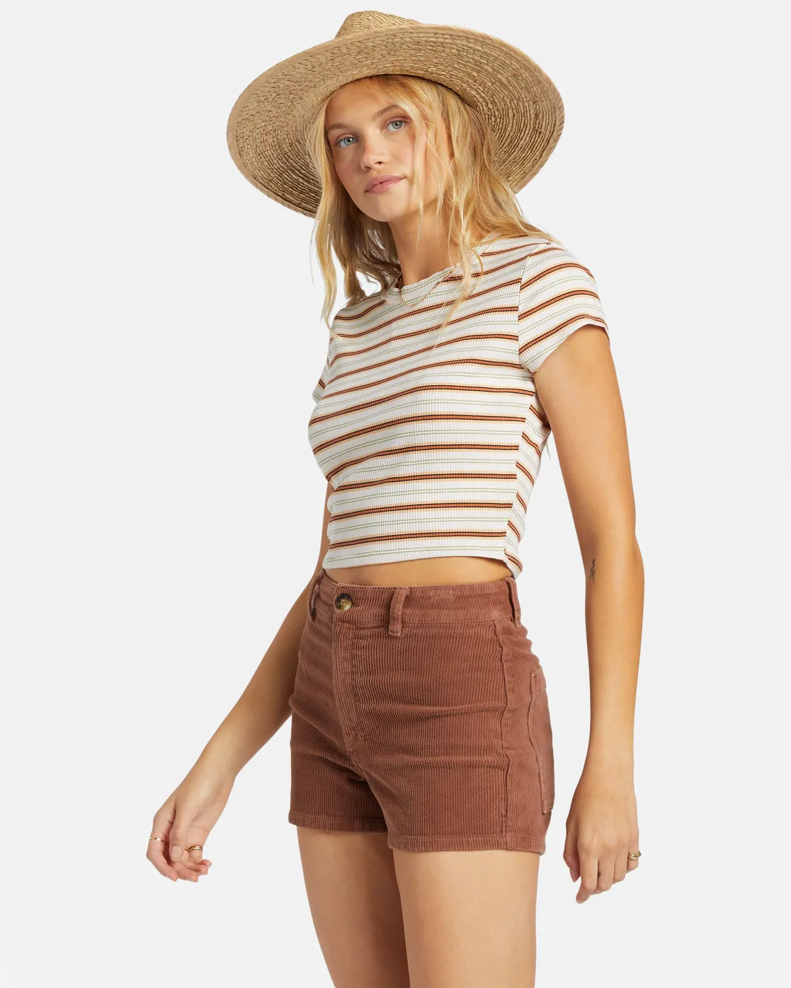 Billabong Free Fall Cord Shorts - Geröstete Kokosnuss