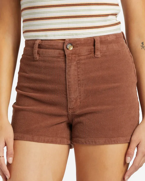 Billabong Free Fall Cord Shorts - Geröstete Kokosnuss