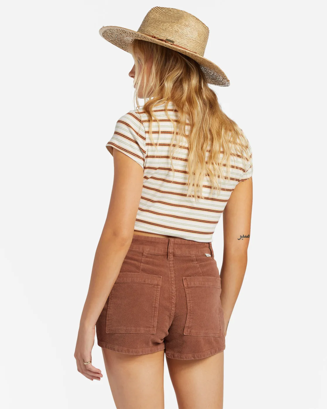 Billabong Free Fall Cord Shorts - Geröstete Kokosnuss