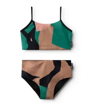 Tarnfarbener Bikini