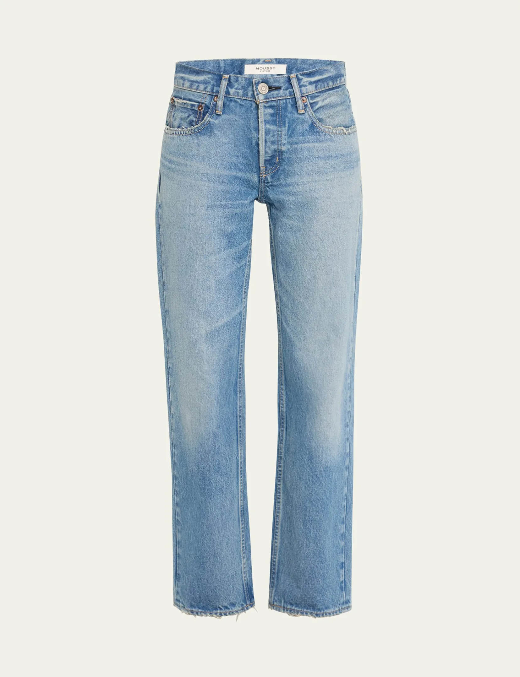 Cheval Low Rise Straight, Hellblaue Kleidung_moussy