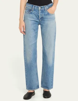 Cheval Low Rise Straight, Hellblaue Kleidung_moussy