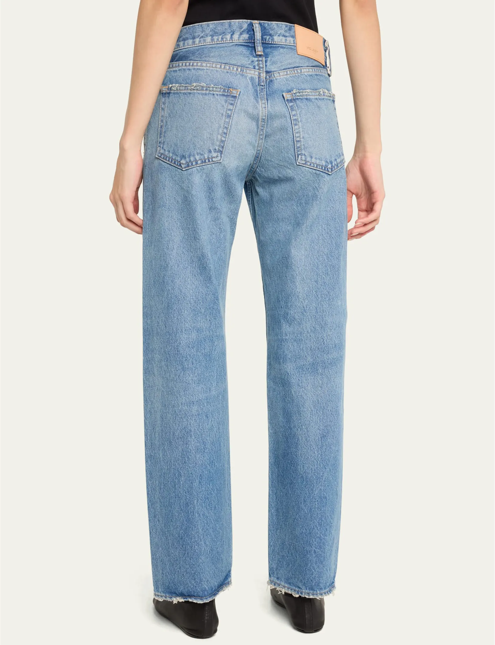 Cheval Low Rise Straight, Hellblaue Kleidung_moussy