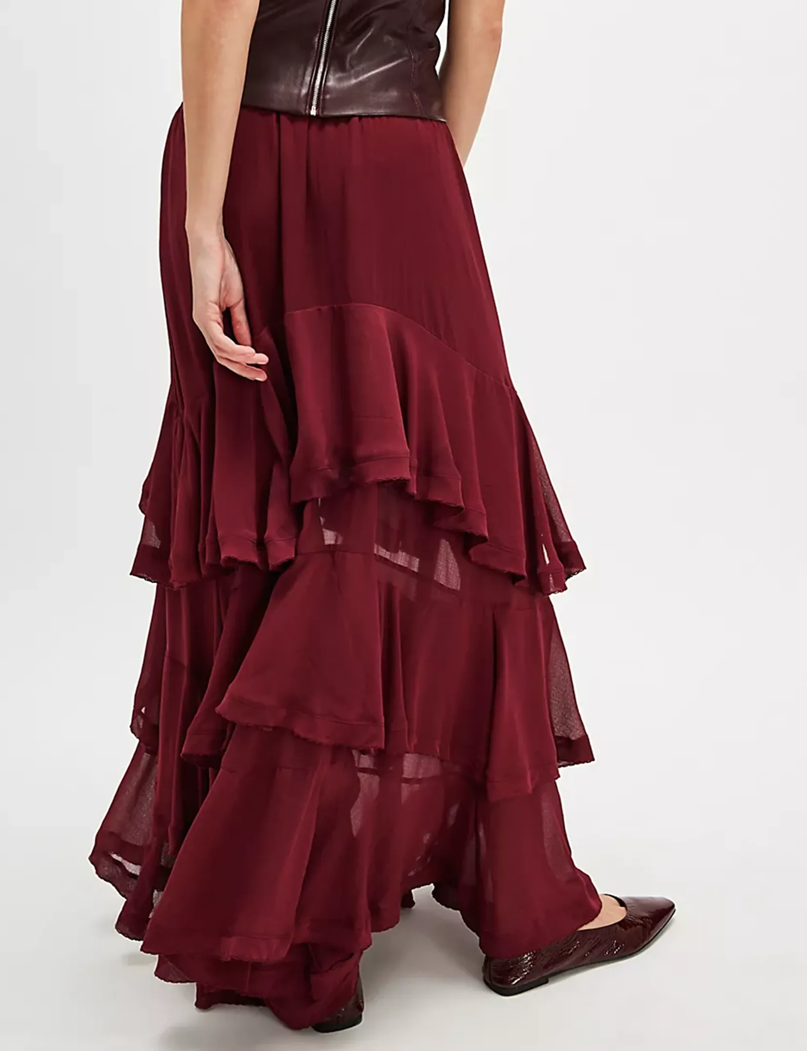 Clementine Maxi Rock, Vintage Rot Kleidung_free-people