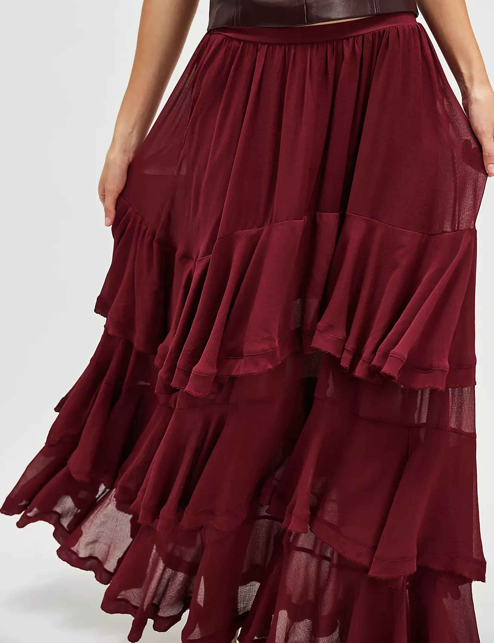 Clementine Maxi Rock, Vintage Rot Kleidung_free-people