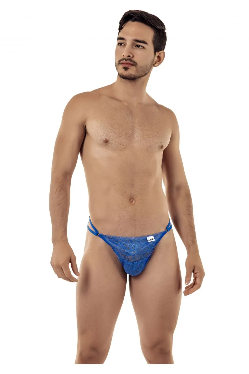 Bekleidung_Candyman_Herrenunterwäsche CandyMan 99421 Spitzen-G-String Tangas Farbe Blau