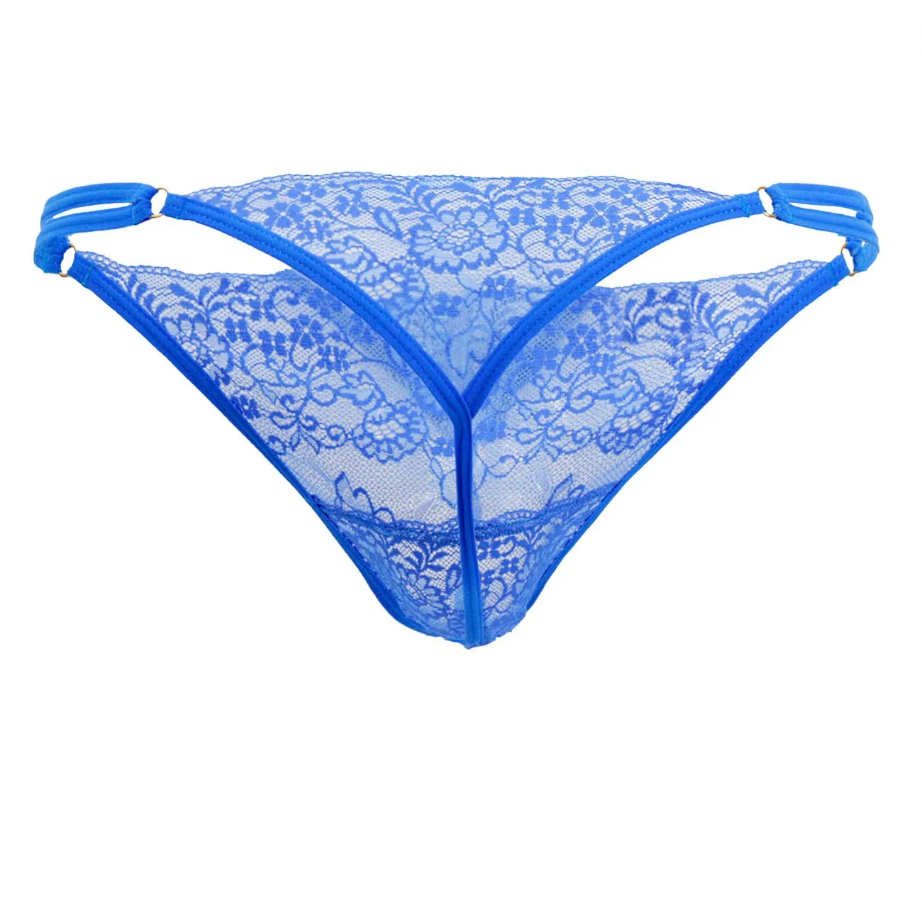 Bekleidung_Candyman_Herrenunterwäsche CandyMan 99421 Spitzen-G-String Tangas Farbe Blau