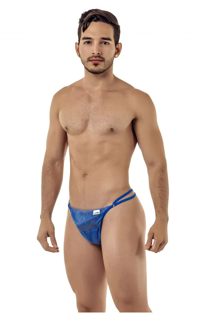 Bekleidung_Candyman_Herrenunterwäsche CandyMan 99421 Spitzen-G-String Tangas Farbe Blau
