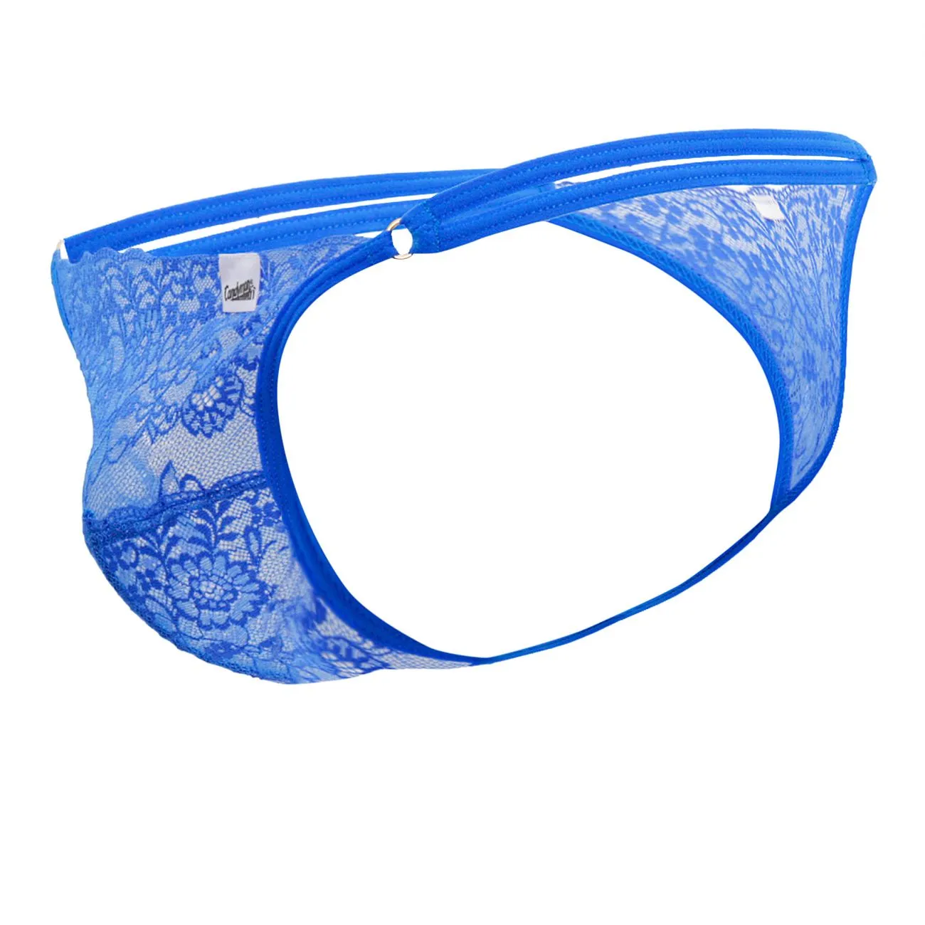 Bekleidung_Candyman_Herrenunterwäsche CandyMan 99421 Spitzen-G-String Tangas Farbe Blau