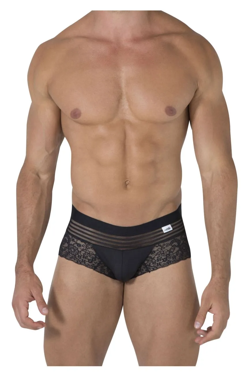 Bekleidung_Candyman_Herrenunterwäsche CandyMan 99466X Spitzen-Slip Farbe Schwarz