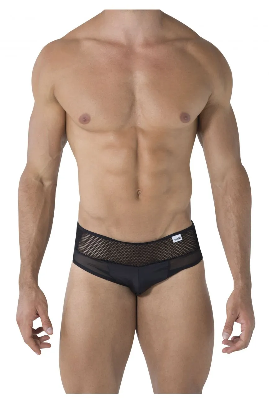 Bekleidung_Candyman_Herrenunterwäsche CandyMan 99495 Mesh Slips Farbe Schwarz