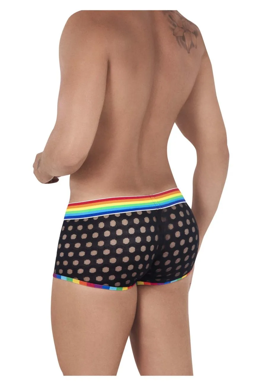 Bekleidung_Candyman_Herrenunterwäsche CandyMan 99511X Pünktchen-Mesh-Slip Farbe Schwarz