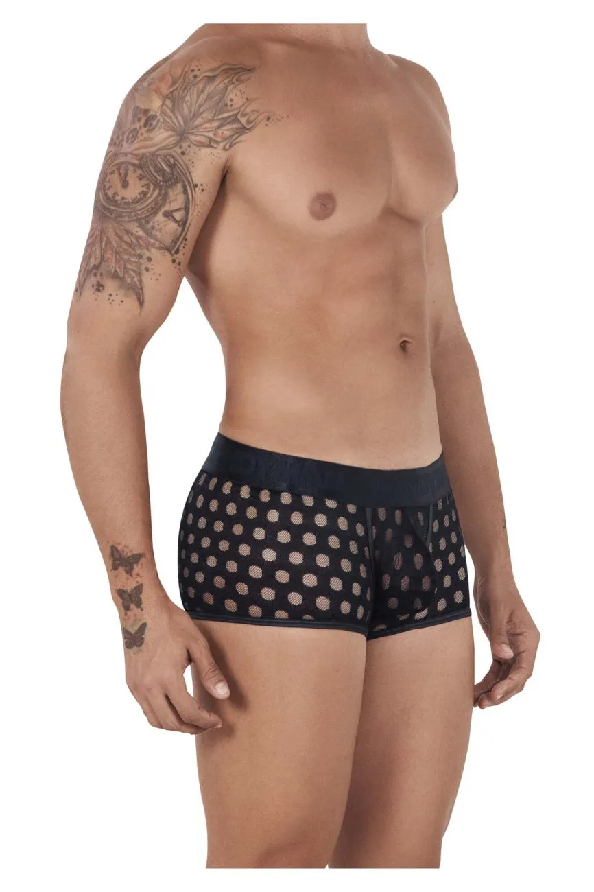 Bekleidung_Candyman_Herrenunterwäsche CandyMan 99511X Pünktchen-Mesh-Slip Farbe Schwarz
