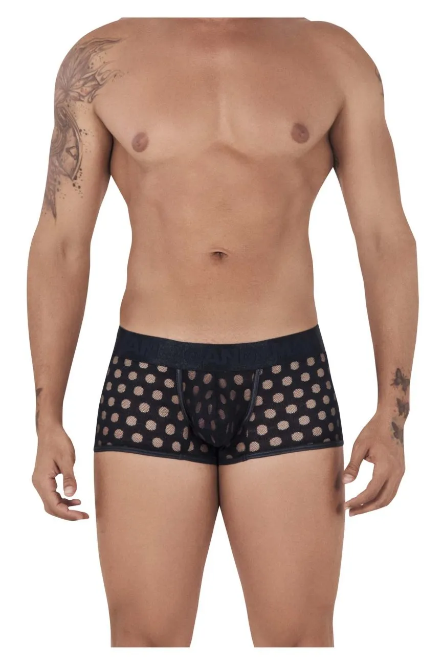 Bekleidung_Candyman_Herrenunterwäsche CandyMan 99511X Pünktchen-Mesh-Slip Farbe Schwarz