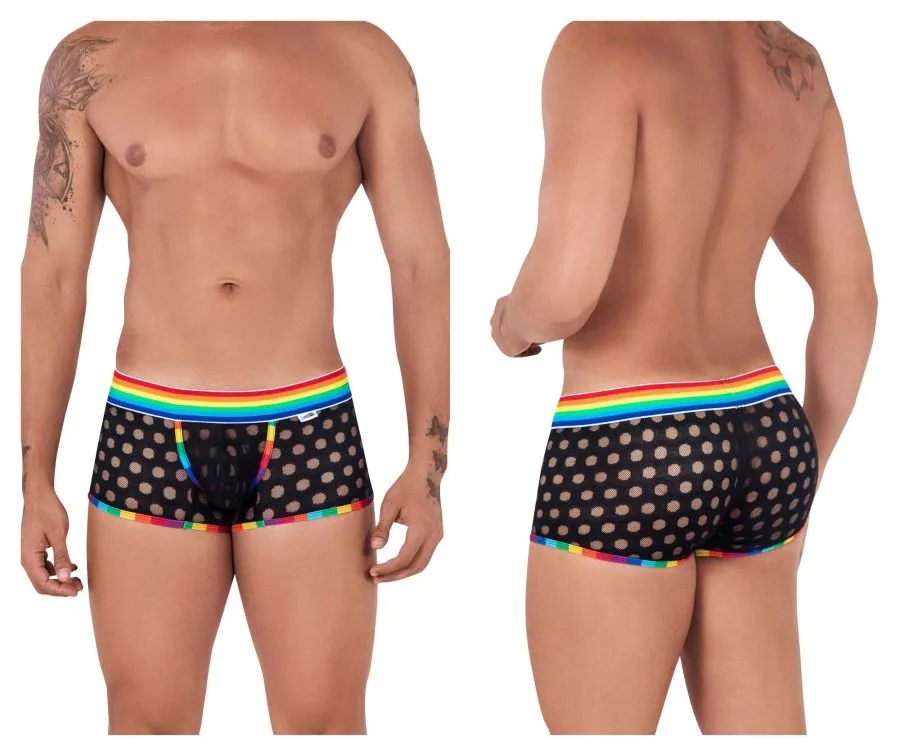 Bekleidung_Candyman_Herrenunterwäsche CandyMan 99511X Pünktchen-Mesh-Slip Farbe Schwarz