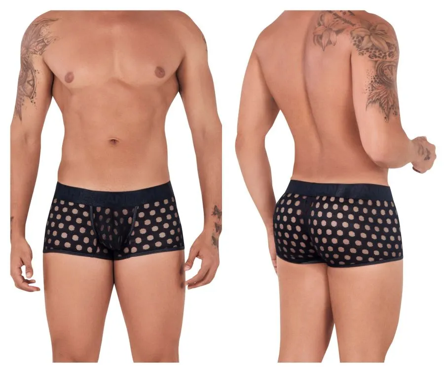 Bekleidung_Candyman_Herrenunterwäsche CandyMan 99511X Pünktchen-Mesh-Slip Farbe Schwarz