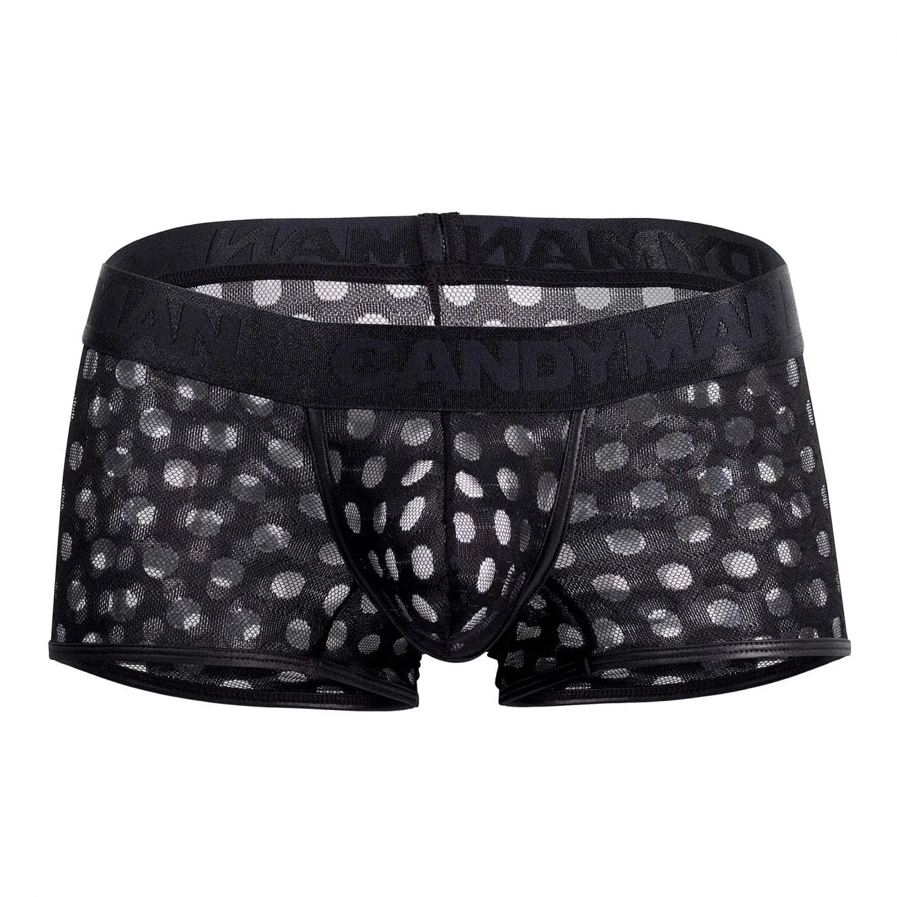 Bekleidung_Candyman_Herrenunterwäsche CandyMan 99511X Pünktchen-Mesh-Slip Farbe Schwarz