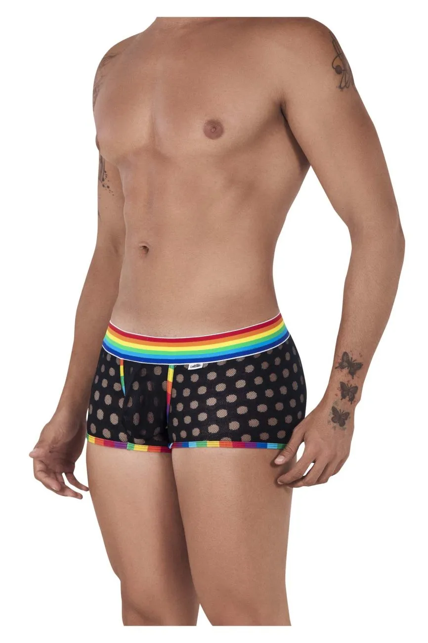 Bekleidung_Candyman_Herrenunterwäsche CandyMan 99511X Pünktchen-Mesh-Slip Farbe Schwarz