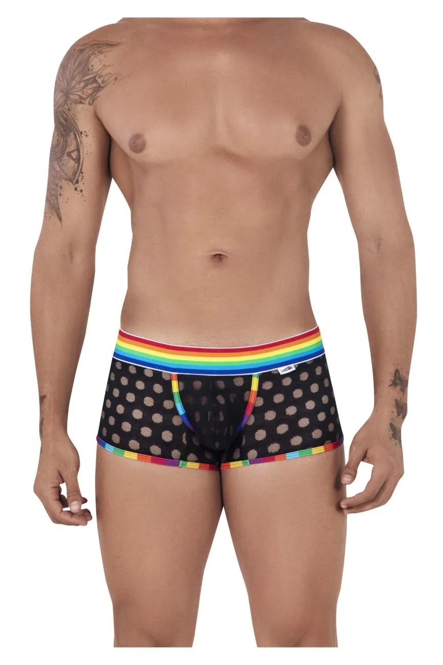 Bekleidung_Candyman_Herrenunterwäsche CandyMan 99511X Pünktchen-Mesh-Slip Farbe Schwarz