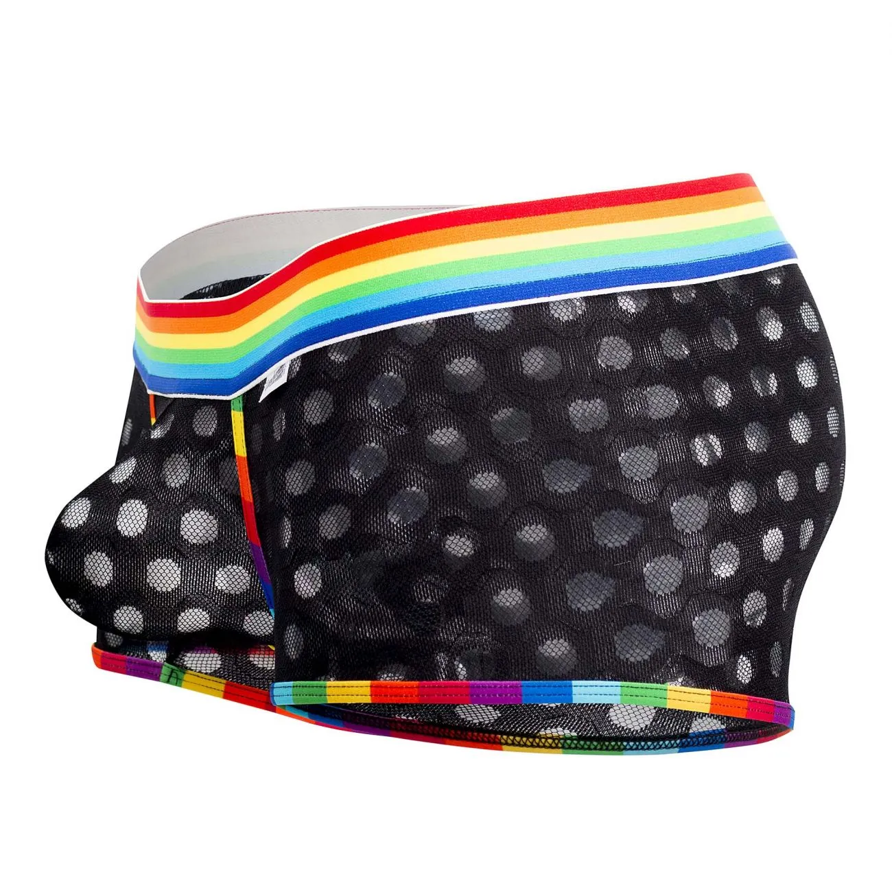 Bekleidung_Candyman_Herrenunterwäsche CandyMan 99511X Pünktchen-Mesh-Slip Farbe Schwarz