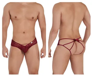 Bekleidung_Candyman_Herrenunterwäsche CandyMan 99535 Bogen-Jockstrap Farbe Burgunder