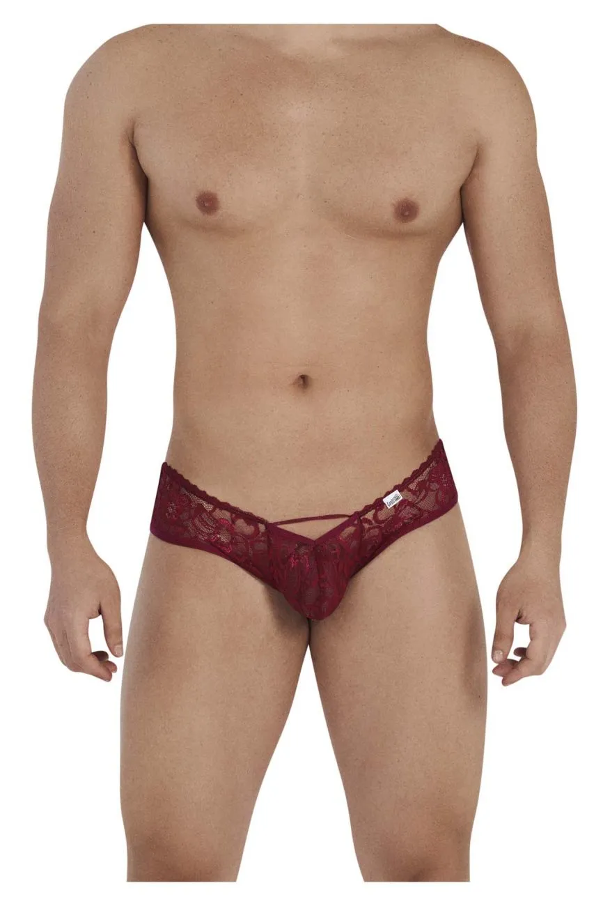 Bekleidung_Candyman_Herrenunterwäsche CandyMan 99535 Bogen-Jockstrap Farbe Burgunder