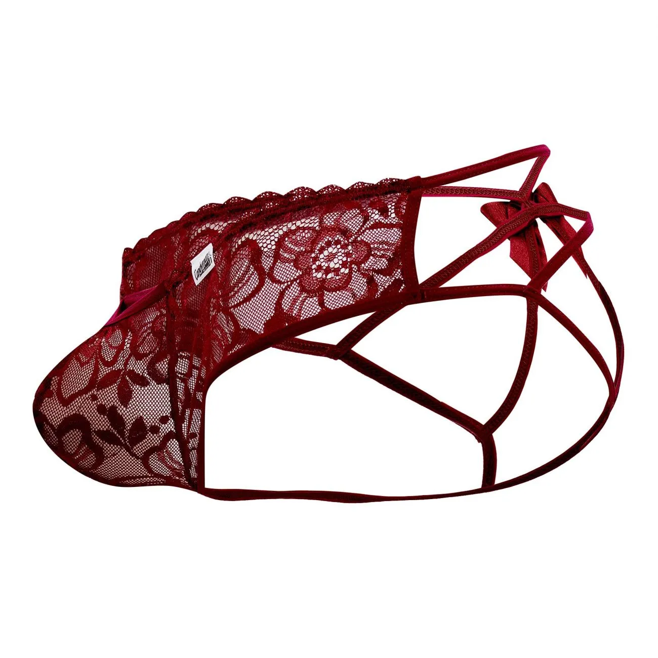 Bekleidung_Candyman_Herrenunterwäsche CandyMan 99535 Bogen-Jockstrap Farbe Burgunder