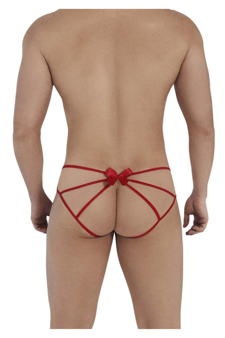 Bekleidung_Candyman_Herrenunterwäsche CandyMan 99535 Bogen-Jockstrap Farbe Rot