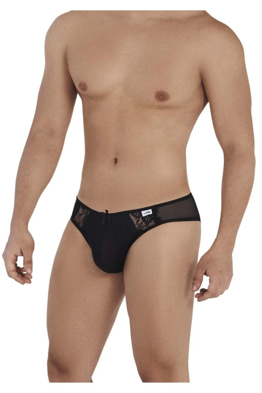 Bekleidung_Candyman_Herrenunterwäsche CandyMan 99538 Spitzen-Jockstrap Farbe Schwarz
