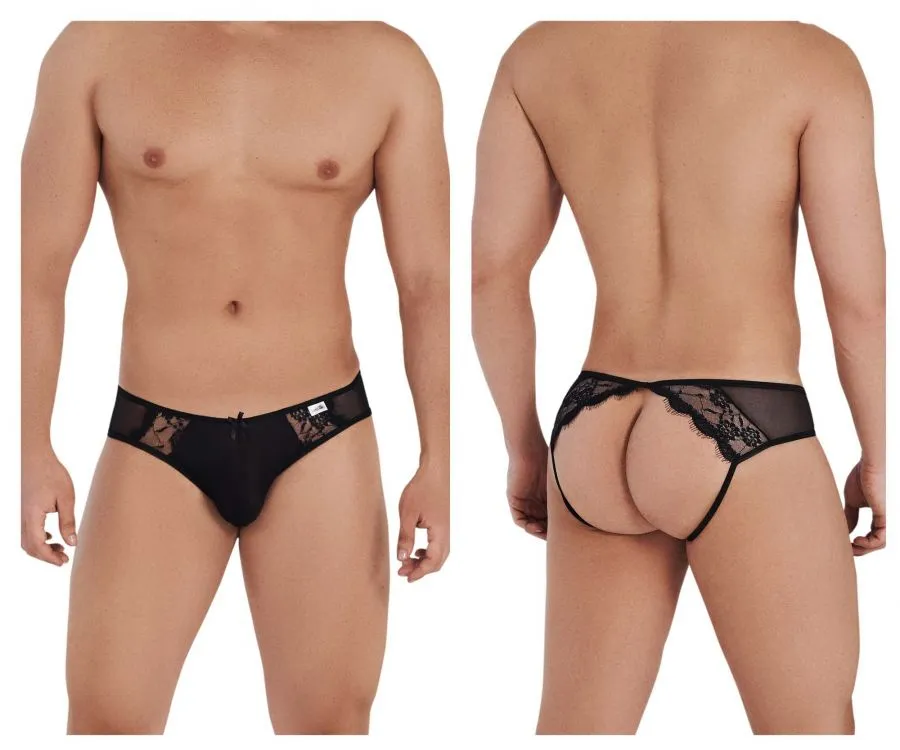 Bekleidung_Candyman_Herrenunterwäsche CandyMan 99538 Spitzen-Jockstrap Farbe Schwarz