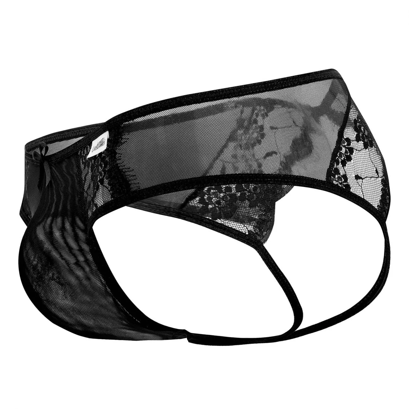 Bekleidung_Candyman_Herrenunterwäsche CandyMan 99538 Spitzen-Jockstrap Farbe Schwarz