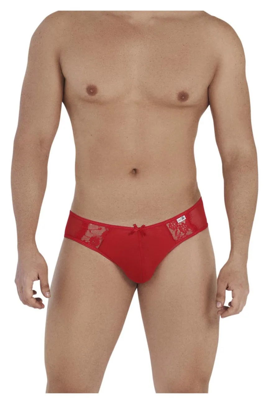 Bekleidung_Candyman_Herrenunterwäsche CandyMan 99538 Spitzen-Jockstrap Farbe Rot