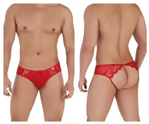 Bekleidung_Candyman_Herrenunterwäsche CandyMan 99538 Spitzen-Jockstrap Farbe Rot