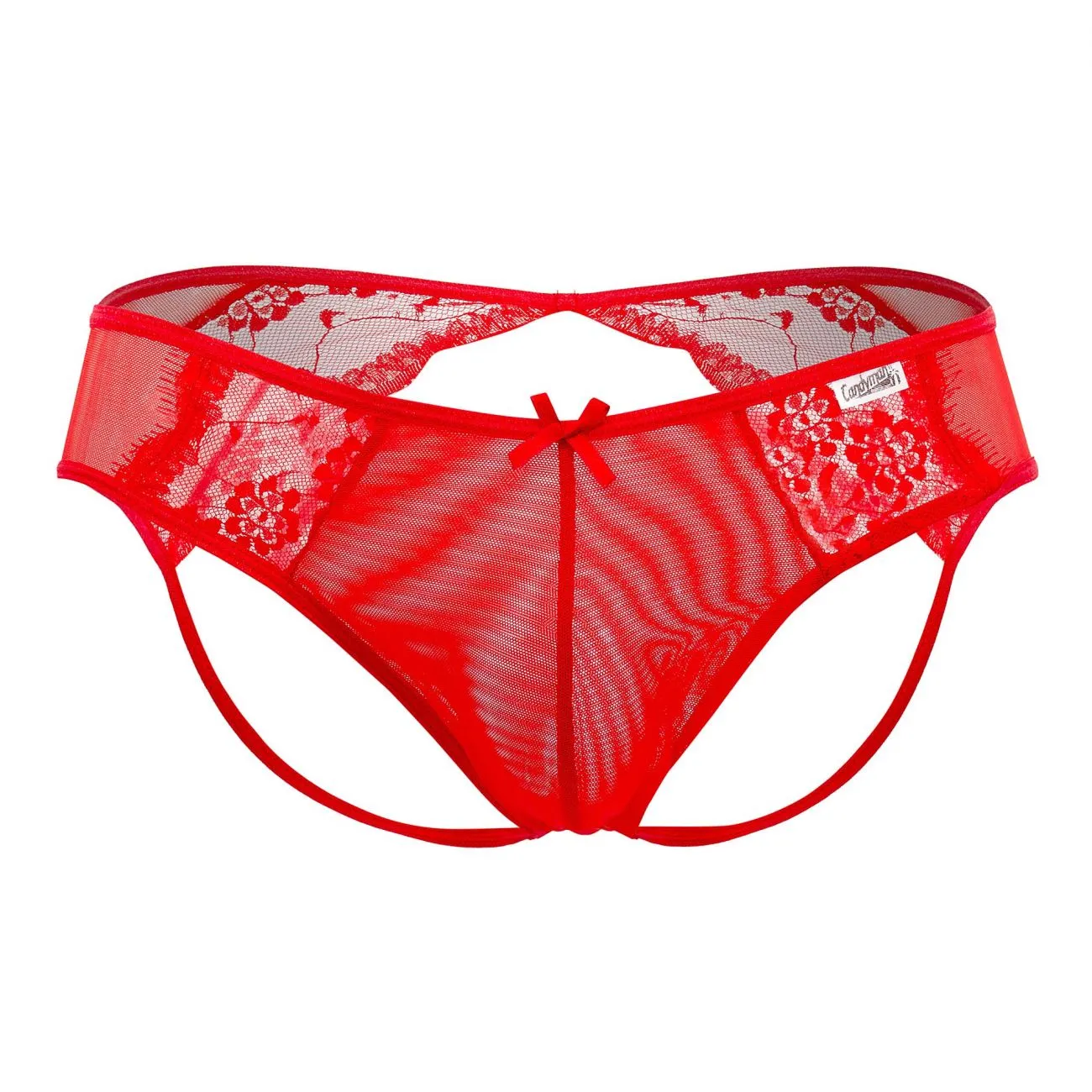 Bekleidung_Candyman_Herrenunterwäsche CandyMan 99538 Spitzen-Jockstrap Farbe Rot