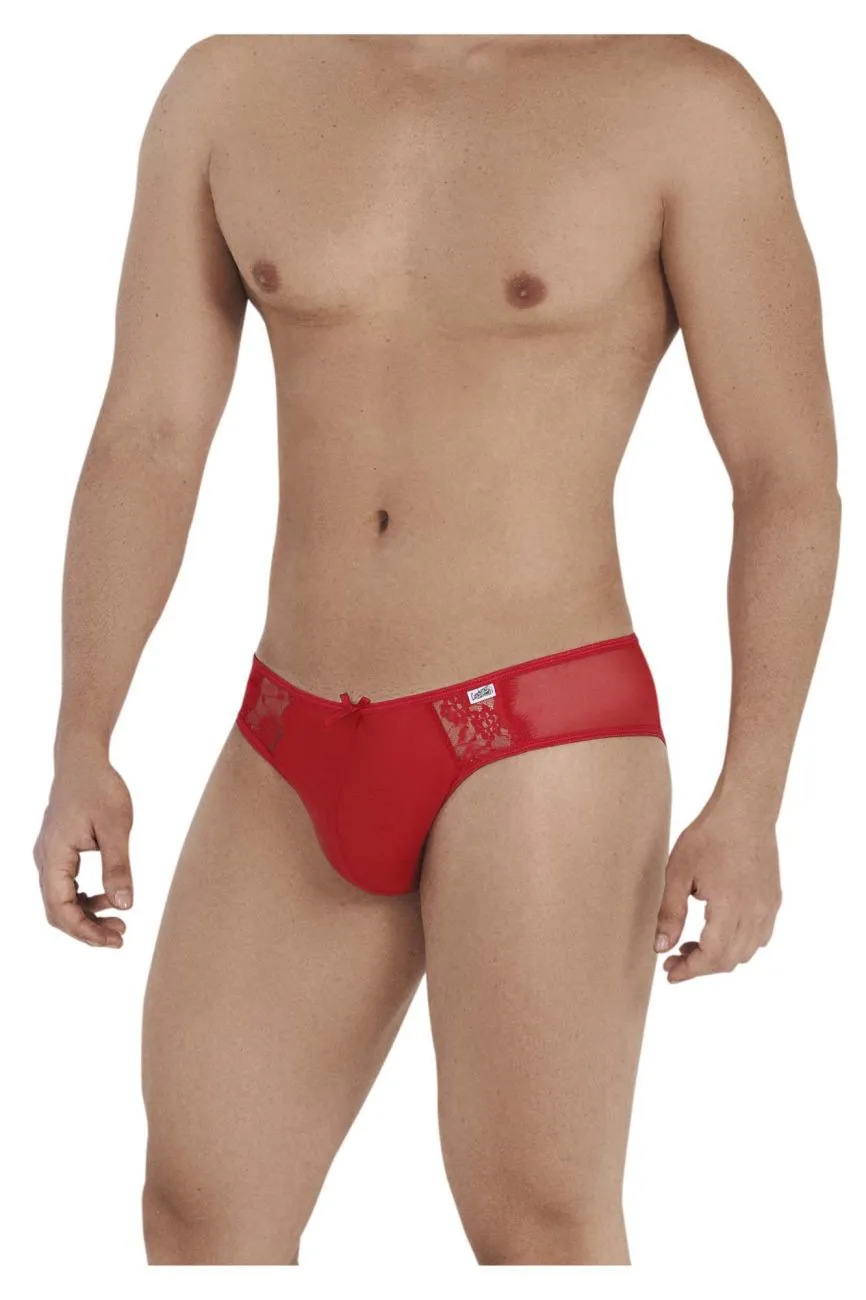 Bekleidung_Candyman_Herrenunterwäsche CandyMan 99538 Spitzen-Jockstrap Farbe Rot