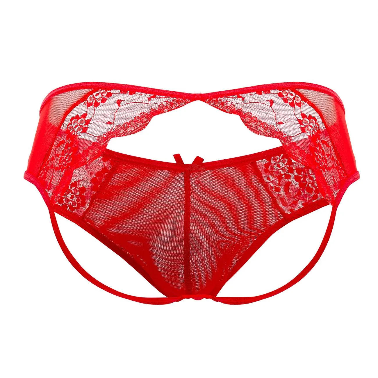 Bekleidung_Candyman_Herrenunterwäsche CandyMan 99538 Spitzen-Jockstrap Farbe Rot