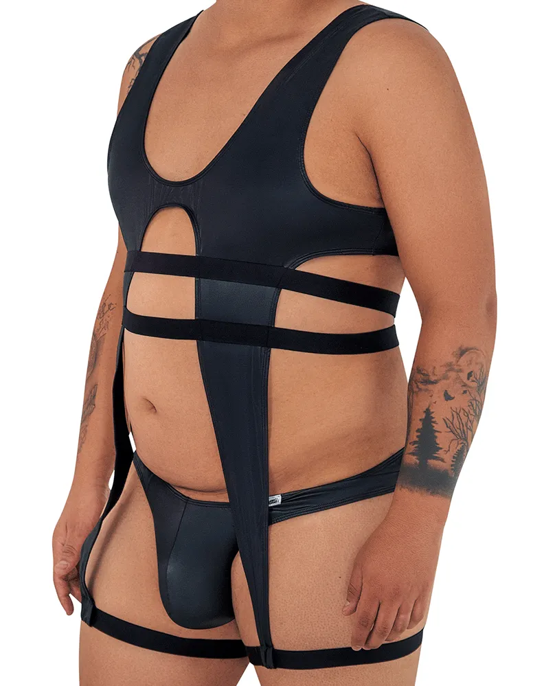 Bekleidung_Candyman_Herrenunterwäsche Candyman 99541x Gladiatoren-Bodysuit Schwarz