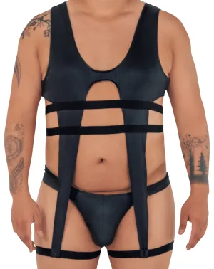 Bekleidung_Candyman_Herrenunterwäsche Candyman 99541x Gladiatoren-Bodysuit Schwarz
