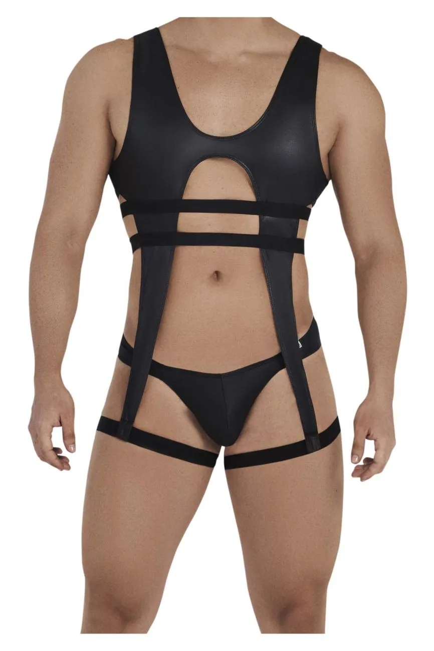 Bekleidung_Candyman_Herrenunterwäsche CandyMan 99541X Gladiatoren-Bodysuit Farbe Schwarz