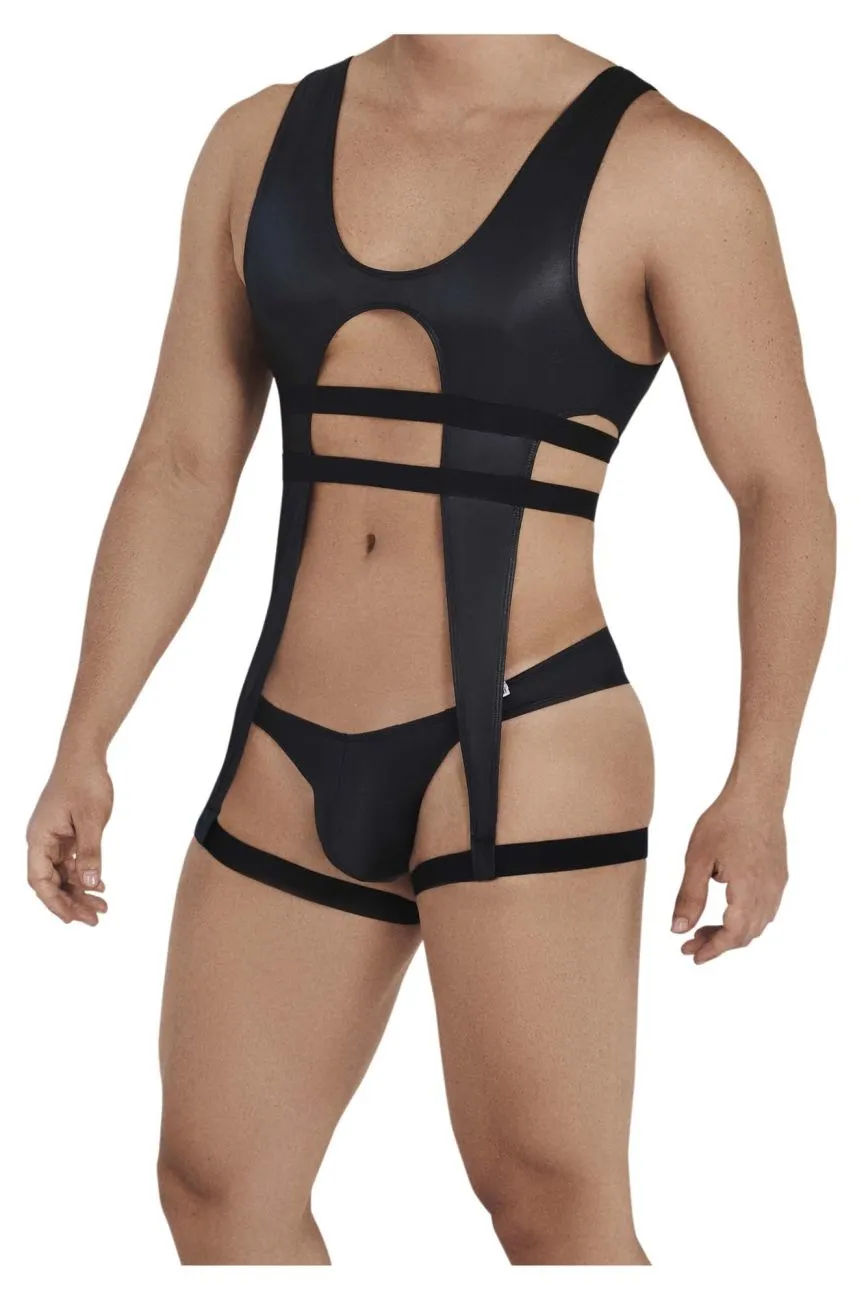 Bekleidung_Candyman_Herrenunterwäsche CandyMan 99541X Gladiatoren-Bodysuit Farbe Schwarz