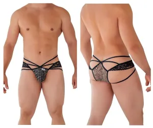 Bekleidung_Candyman_Herrenunterwäsche CandyMan 99578 Mesh-Spitzen-Bikini Farbe Schlangenmuster