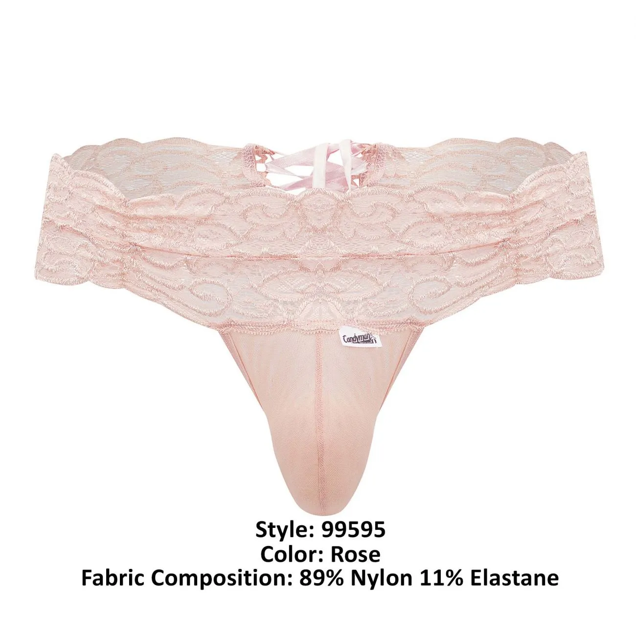 Bekleidung_Candyman_Herrenunterwäsche CandyMan 99595 Spitzen-Tangas Farbe Rosa